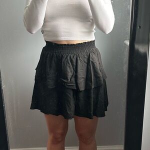 black skirt